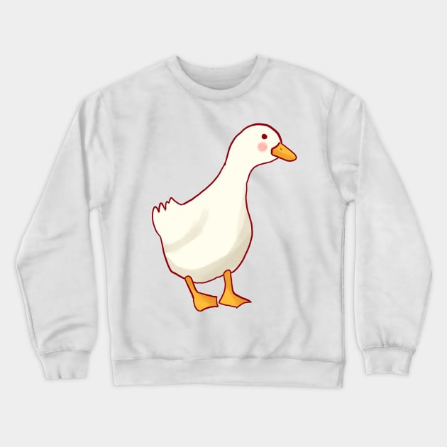 Cute cartoon Duck Crewneck Sweatshirt by Mayarart